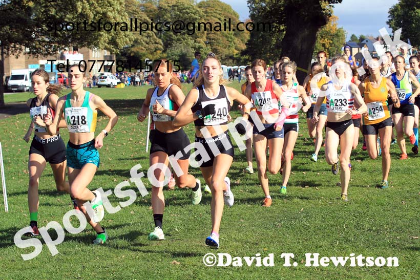 Senior womens 2022 Northern Cross Country Relays, Graves Park, Sheffield. Photo: David T. Hewitson/Sports for All Pics